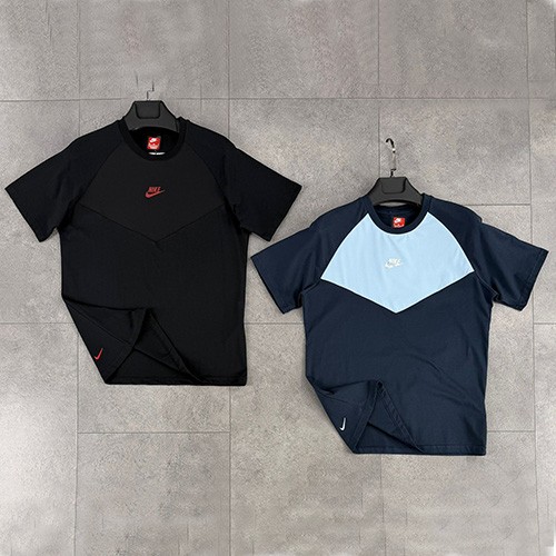تیشرت NIKE TECH FLEECE 2026 رنگ مشکی لوگو قرمز سایز S